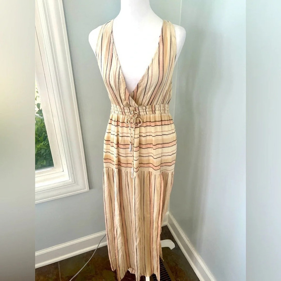 L*space Sz Large Emma Maxi Dress / Swim Cover up Sun soaked Striped NWT - Picture 3 of 16